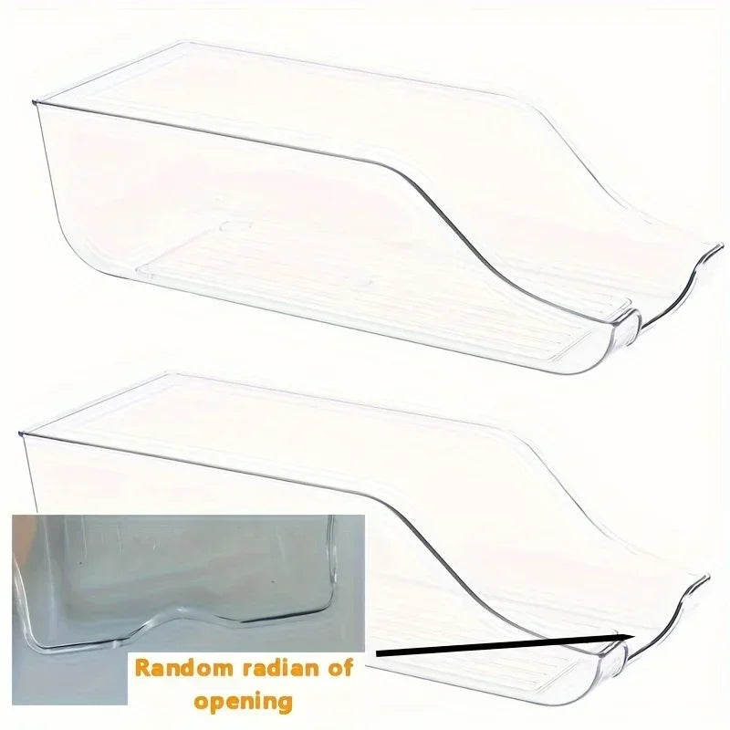 Rolling Can Organizer for Fridge — Automatic Soda & Beer Can Dispenser