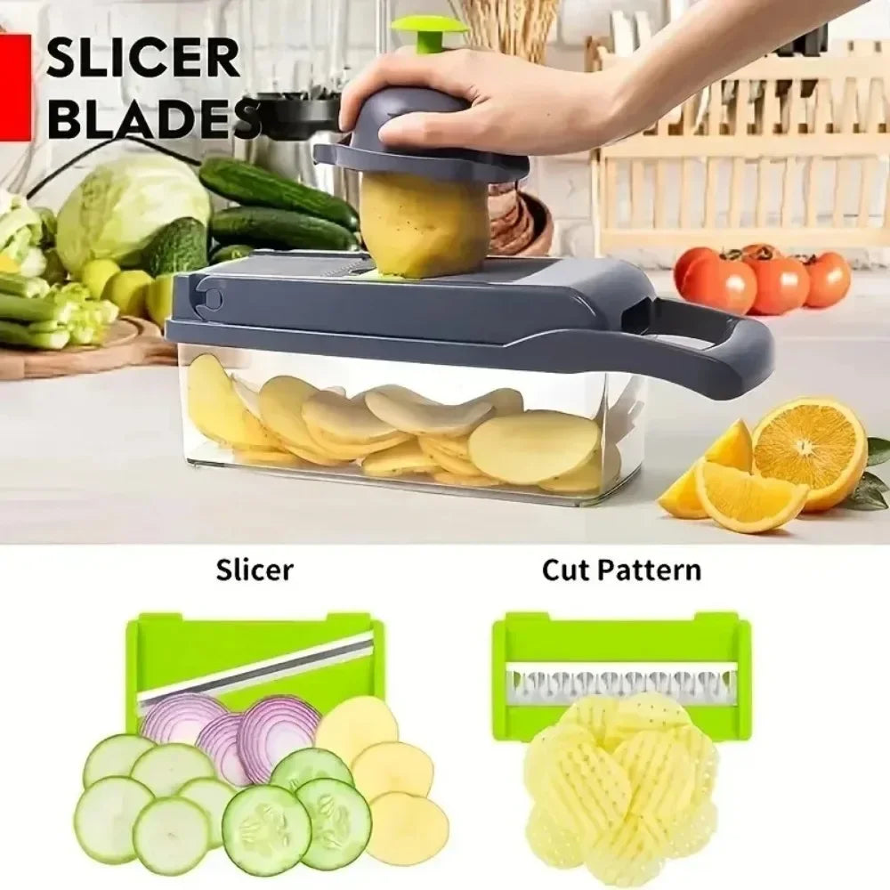 Picador Multifuncional de Verduras 14 en 1