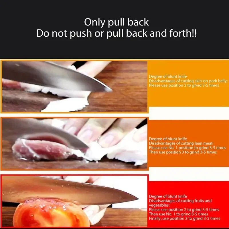 4-Stage Professional Knife Sharpener — Razor Sharp in Seconds