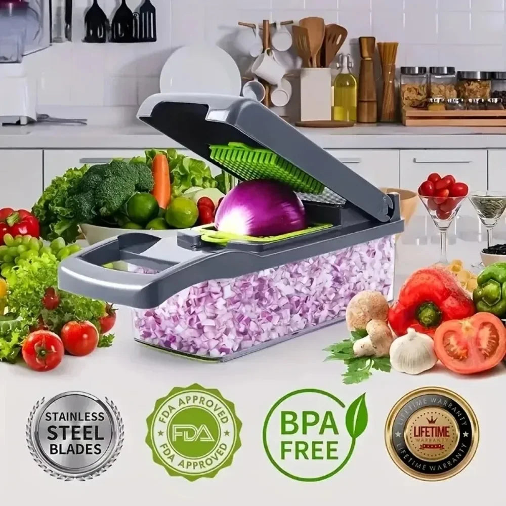 Picador Multifuncional de Verduras 14 en 1