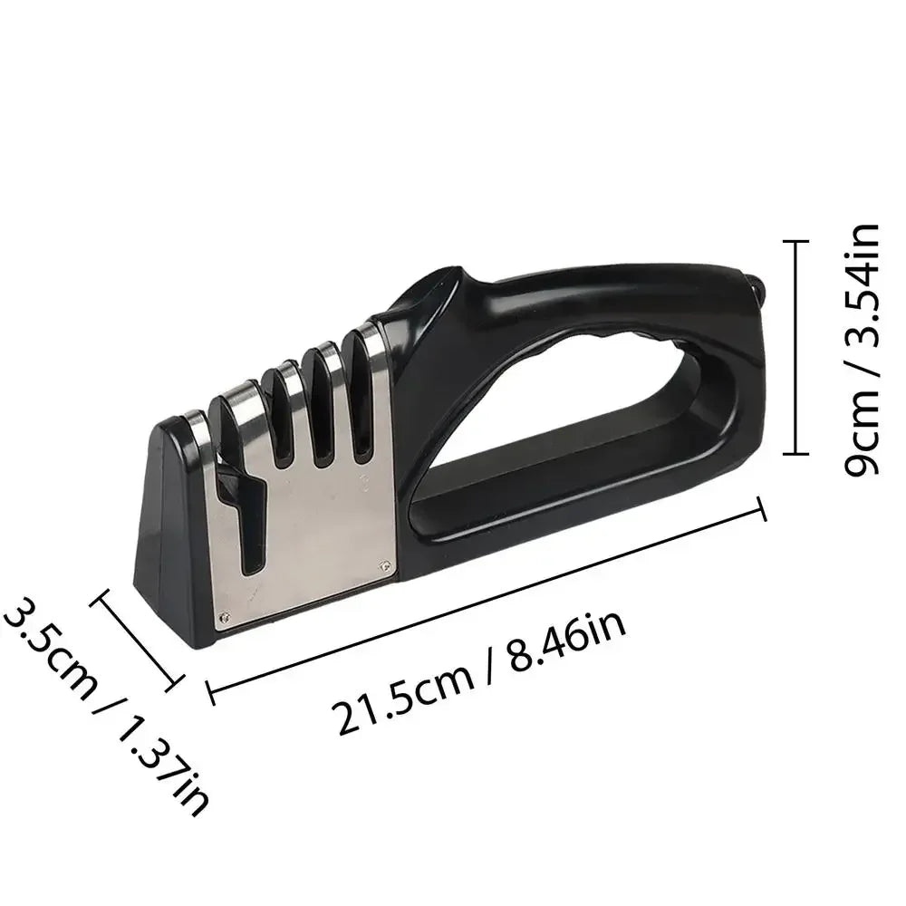 4-Stage Professional Knife Sharpener — Razor Sharp in Seconds